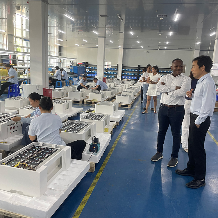Customers inspecting YMBSN factory