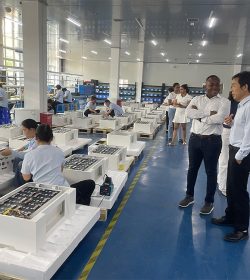 Customers inspecting YMBSN factory